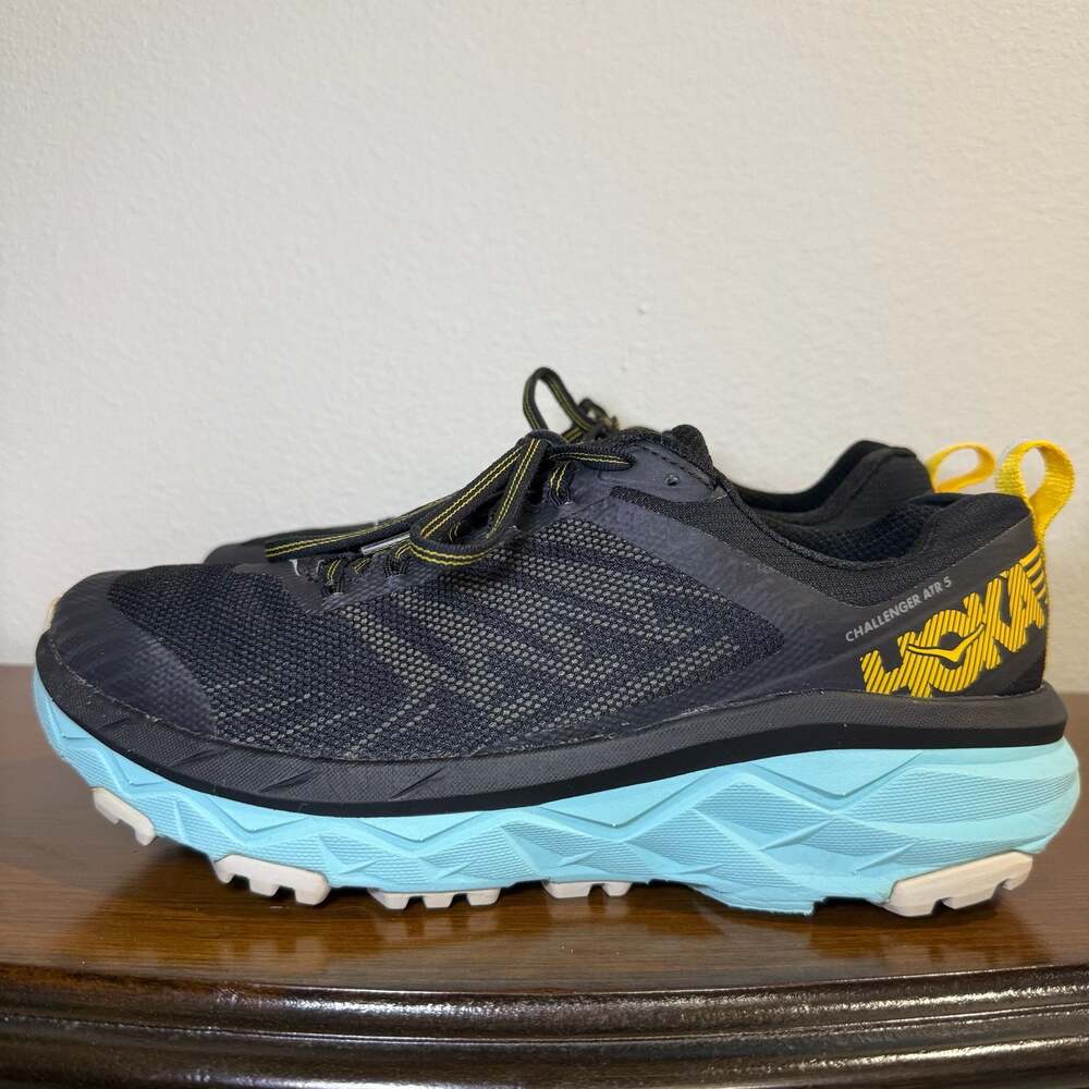 Hoka One One Challenger ATR 5 Women's Running Shoes Black and Blue Women 9.5